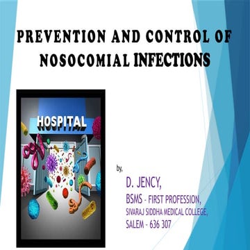 Comprehensive Prevention and Control of Nosocomial Infections in ...