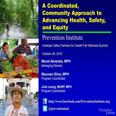 Prevention Institute - Manal Oboeleta