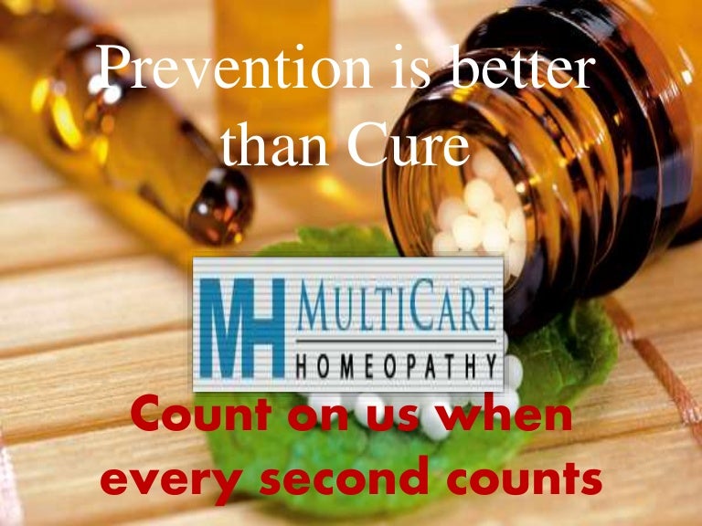 Prevention is better than cure