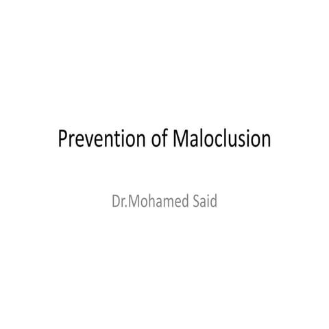 Prevention malocllusion.pdf