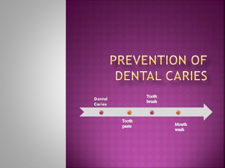 Prevention of dental caries
