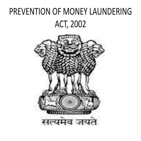 Prevention of money laundering act, 2002