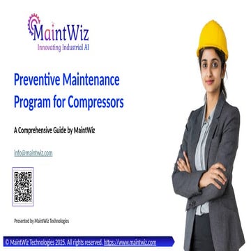 Preventive Maintenance Program for Compressors – Complete Guide