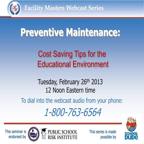 Preventive Maintenance: Tips to Reduce Facility Costs and Breakdowns 