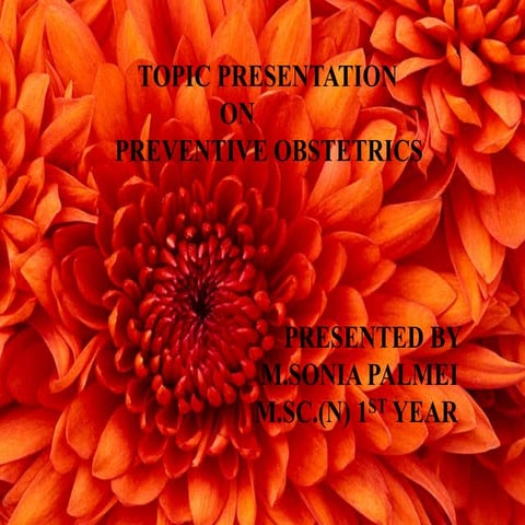 Preventive obstretic