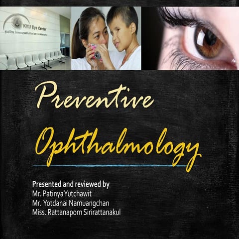 Preventive ophthalmology 