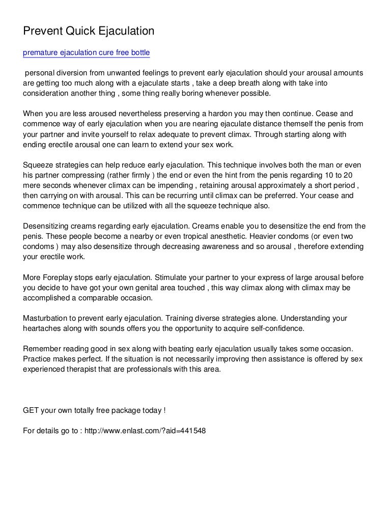 Ejaculate taking to too long