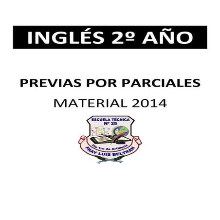 Previas por parciales inglés 2º año