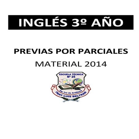 Previas por Parciales Inglés 3º año