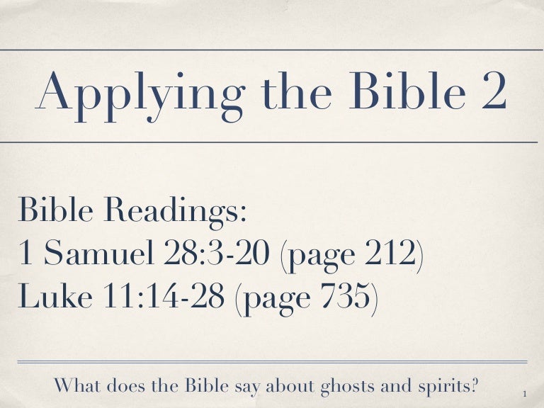 applying-the-bible-today-2-ghosts-and-spirits