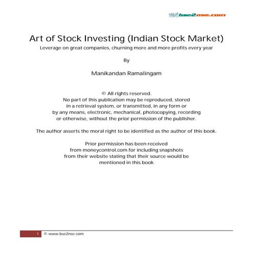 Indian Stock Market for Beginner's Guide | PDF