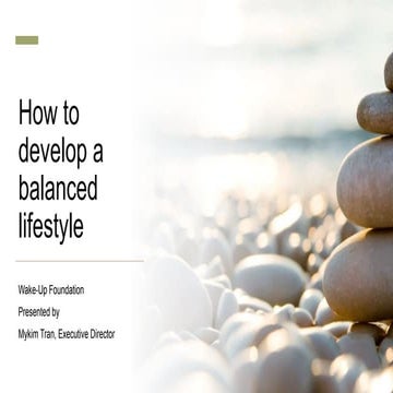 How to develop a balanced lifestyle | PPTX
