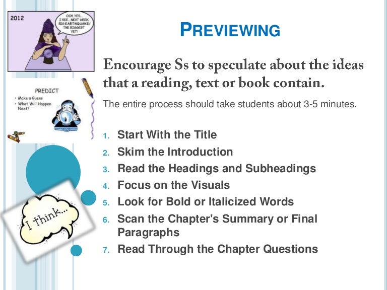 Previewing