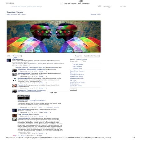 Kanye West color channel de-sync effect