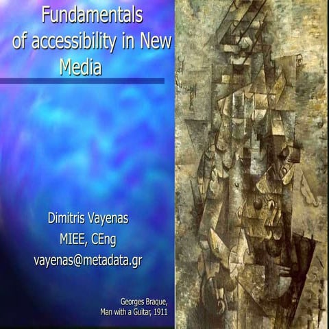 Fundamentals of Accessibility in New Media: Gestalt Principles of Perception