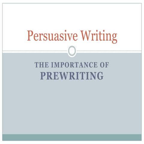Prewriting lesson for lms