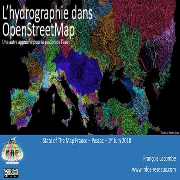 Un modèle hydrographique dans OpenStreetMap