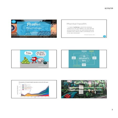 APS Positive Psychology Workshop - June 2019