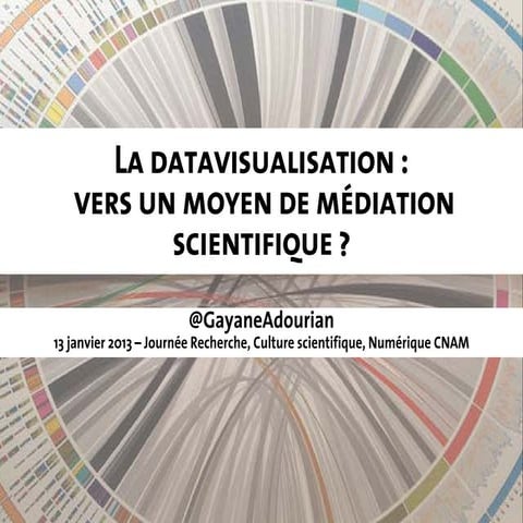 Datavisualisation et médiation scientifique