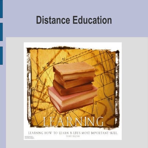 Prezentace   distance education