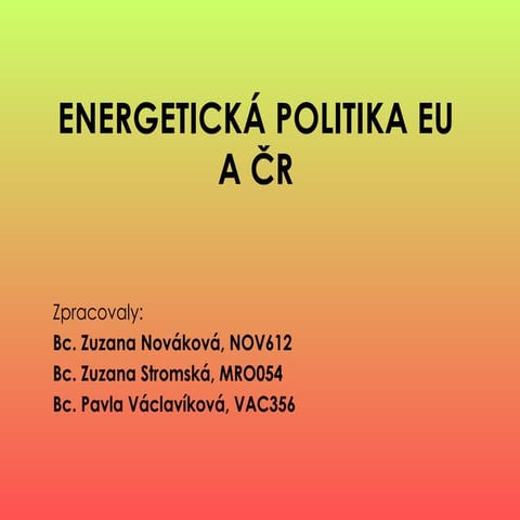 Prezentace  Ep Eu A Cr