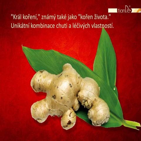 Prezentace zázvorový čaj tianDe