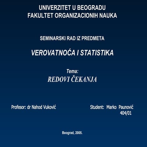 Comprehensive Analysis of Queueing Theory and Exponential Distribution ...