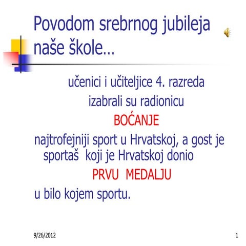 Prezentacija bocanje