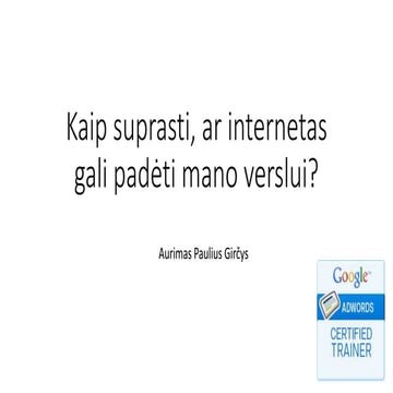 Online Įrankiai Verslo Pradžiai