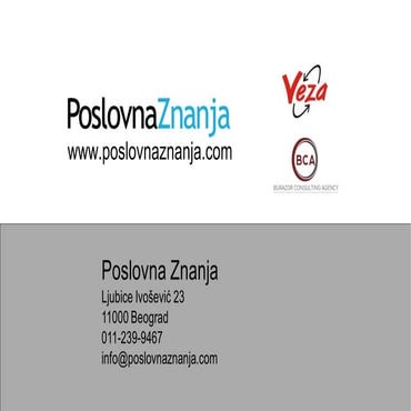 Ponuda usluga PoslovnaZnanja.com 