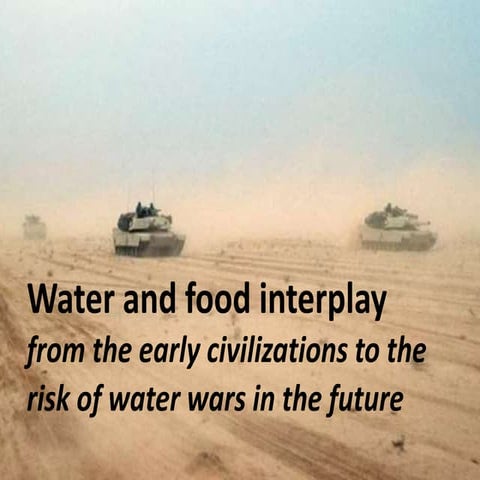 Water and food interplay