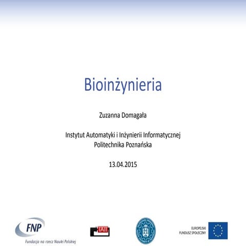 Bioinżynieria | PPT