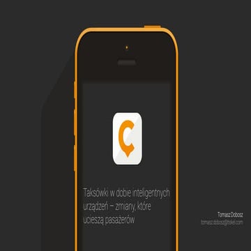 TARGI MOBILNE, DZIEN II, SALA A, Taksówki w dobie inteligentnych urządzeń – z...