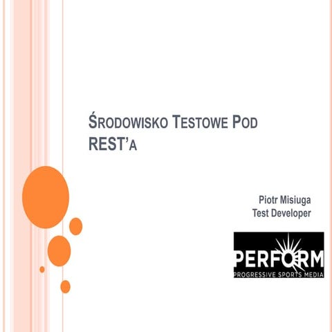 Środowisko testowe pod REST-a