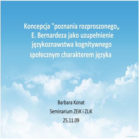 Zwrot społeczny w językoznawstwie kognitywnym