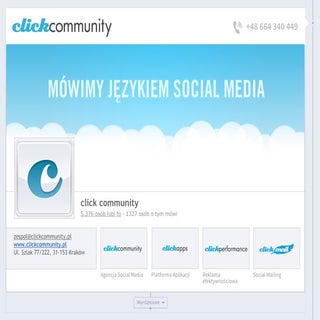 click community o social media mark...