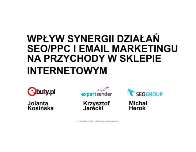 Wpływ synergii działań SEO/PPC i email marketingu na przychody w sklepie internetowym