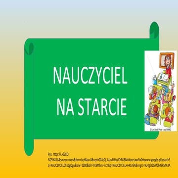 Nauczyciel na starcie