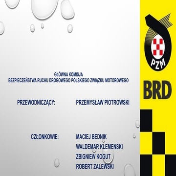 Prezentacja Głównej Komisji BRD PZM - 2025