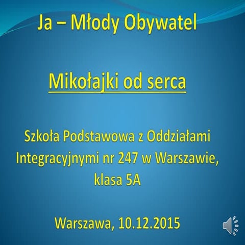 Prezentacja Ja Młody Obywatel