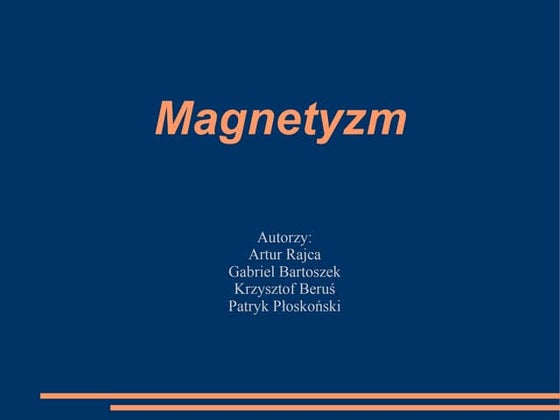 Magnetyzm Sprawdzian Spotkania Z Fizyką 3 Prezentacja | PPT