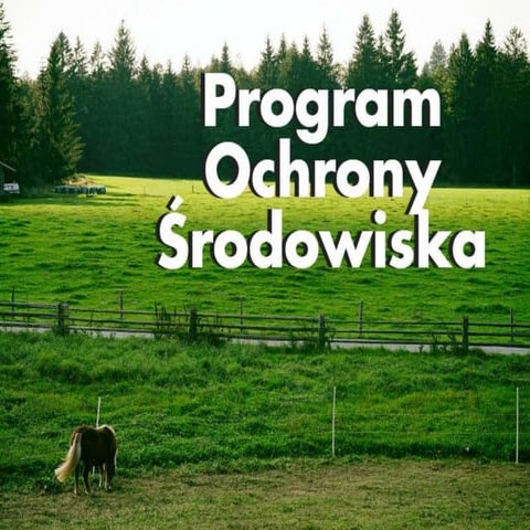 Program Ochrony Środowiska | PPT