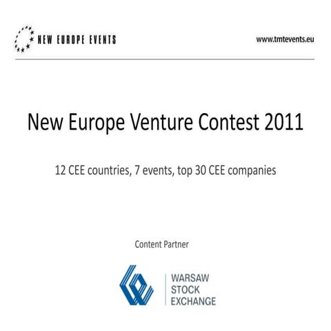 New Europe Venture Contest 2011