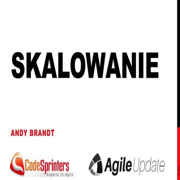 Prezentacje z Agile Update listopad 2014