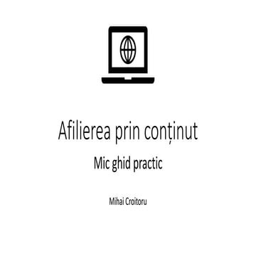 Prezentare Mihai Croitoru - Afiliere 3.0