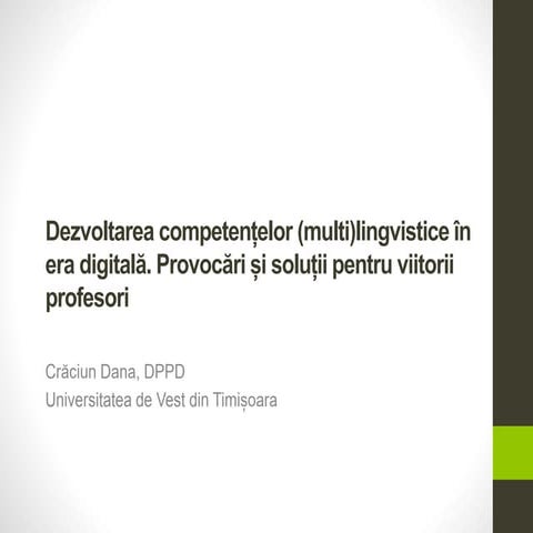 Prezentare CERED-2019 | PDF