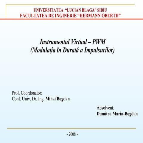 Prezentare Pwm