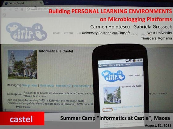 Building PLE on microblogging platforms