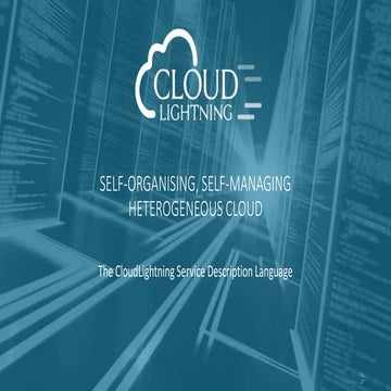 CloudLightning Service Description Language