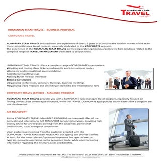 General presentation Romanian Team ...